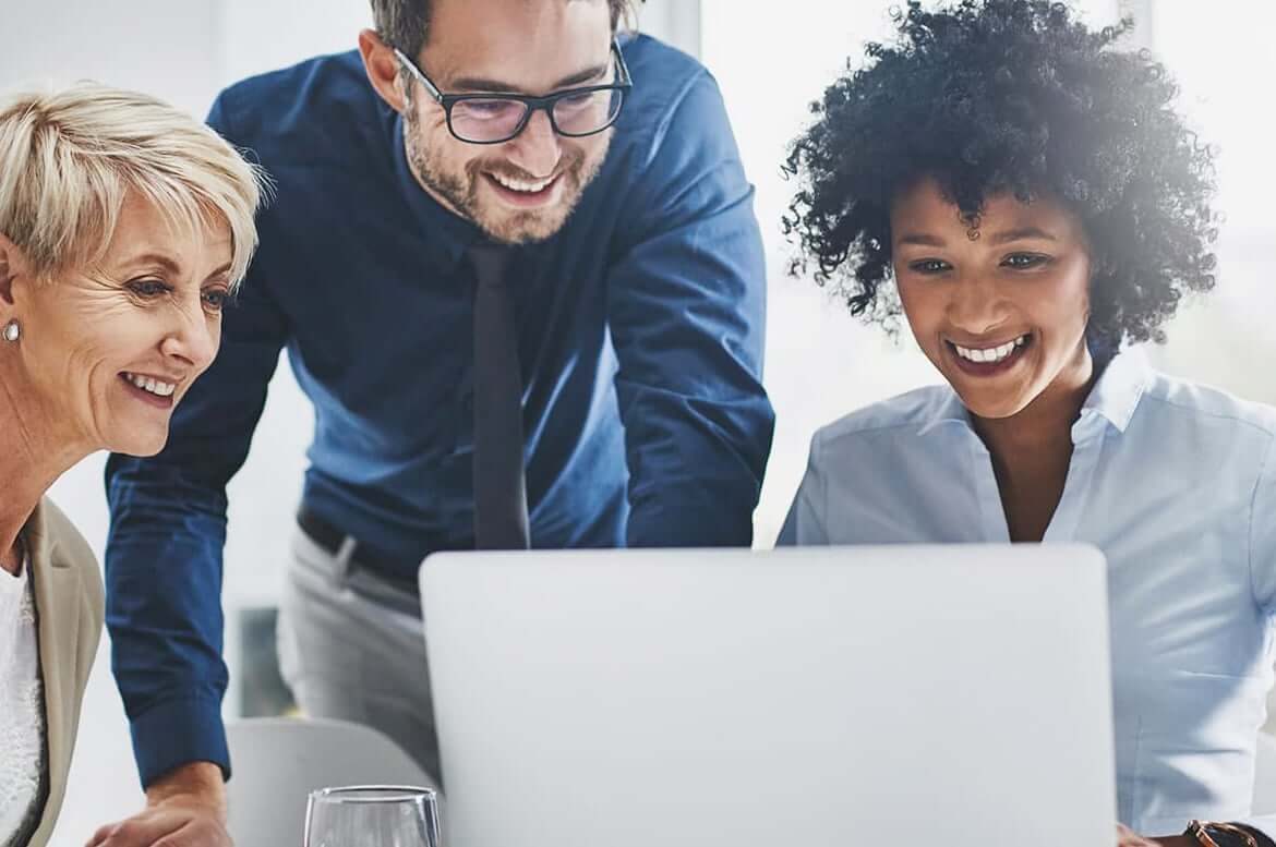 Webinovers team collaborating on a client project